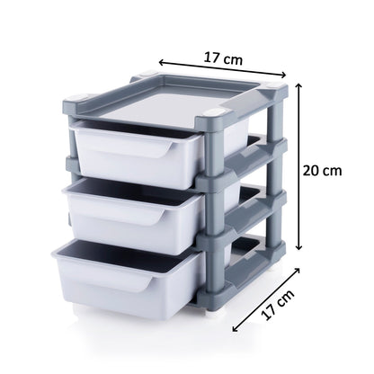 Practical 3 layer drawer organizer for efficient storage of cosmetics and accessories