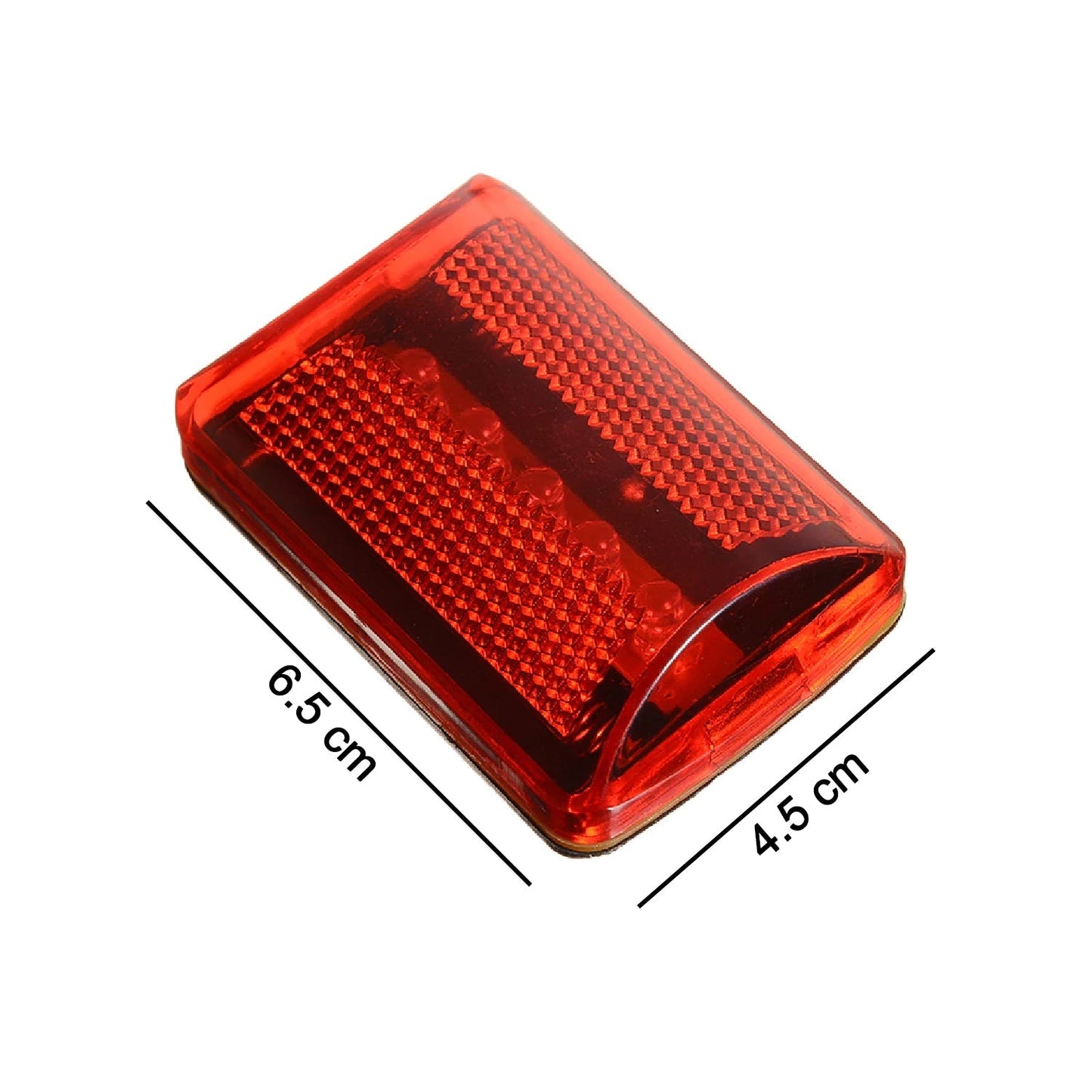 Red safety light with multiple LED indicators