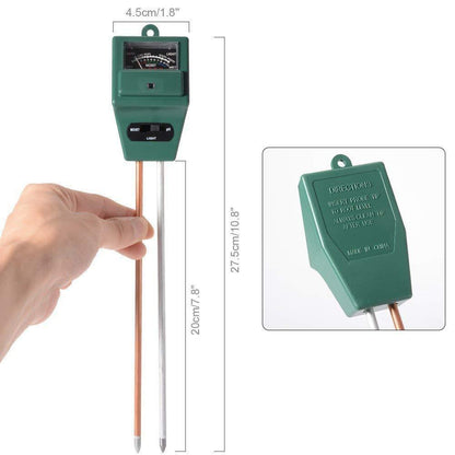 Soil meter for pH and moisture level measurement.