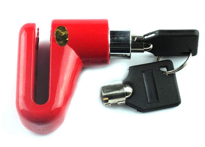 Wheel padlock disc lock for motorcycles and scooters