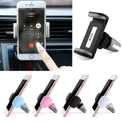 Car phone holder with air vent attachment