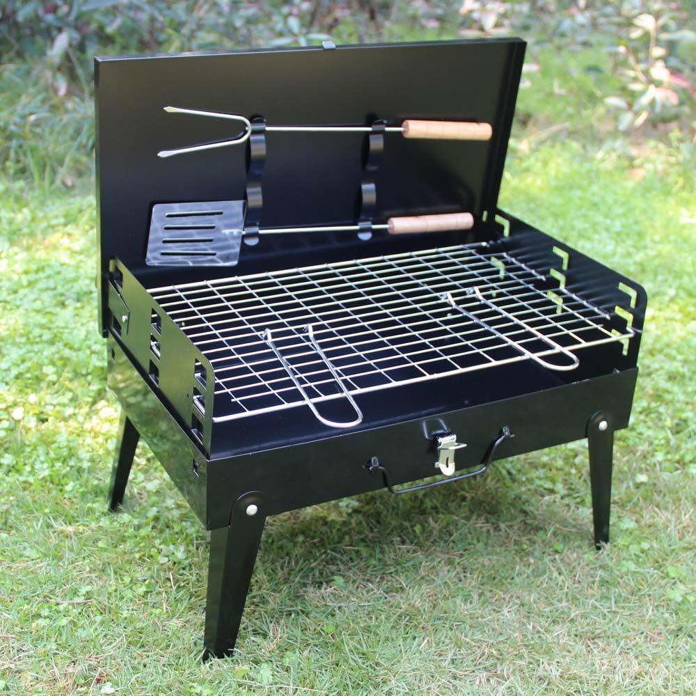 Stainless steel grill toaster, briefcase design