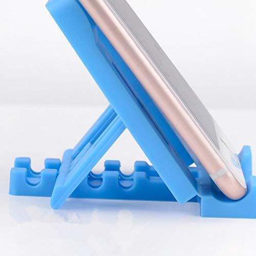 Foldable mobile stand with adjustable height and angles