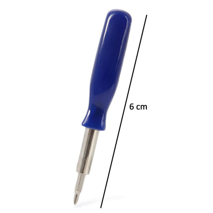 Screwdriver set with magnetic driver and multiple bits