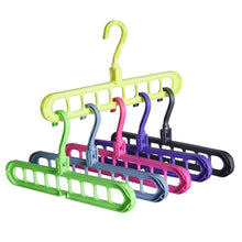 Hangers featuring nine holes and anti-slip design.