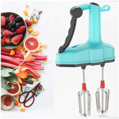 Hand blender and beater with power-free operation