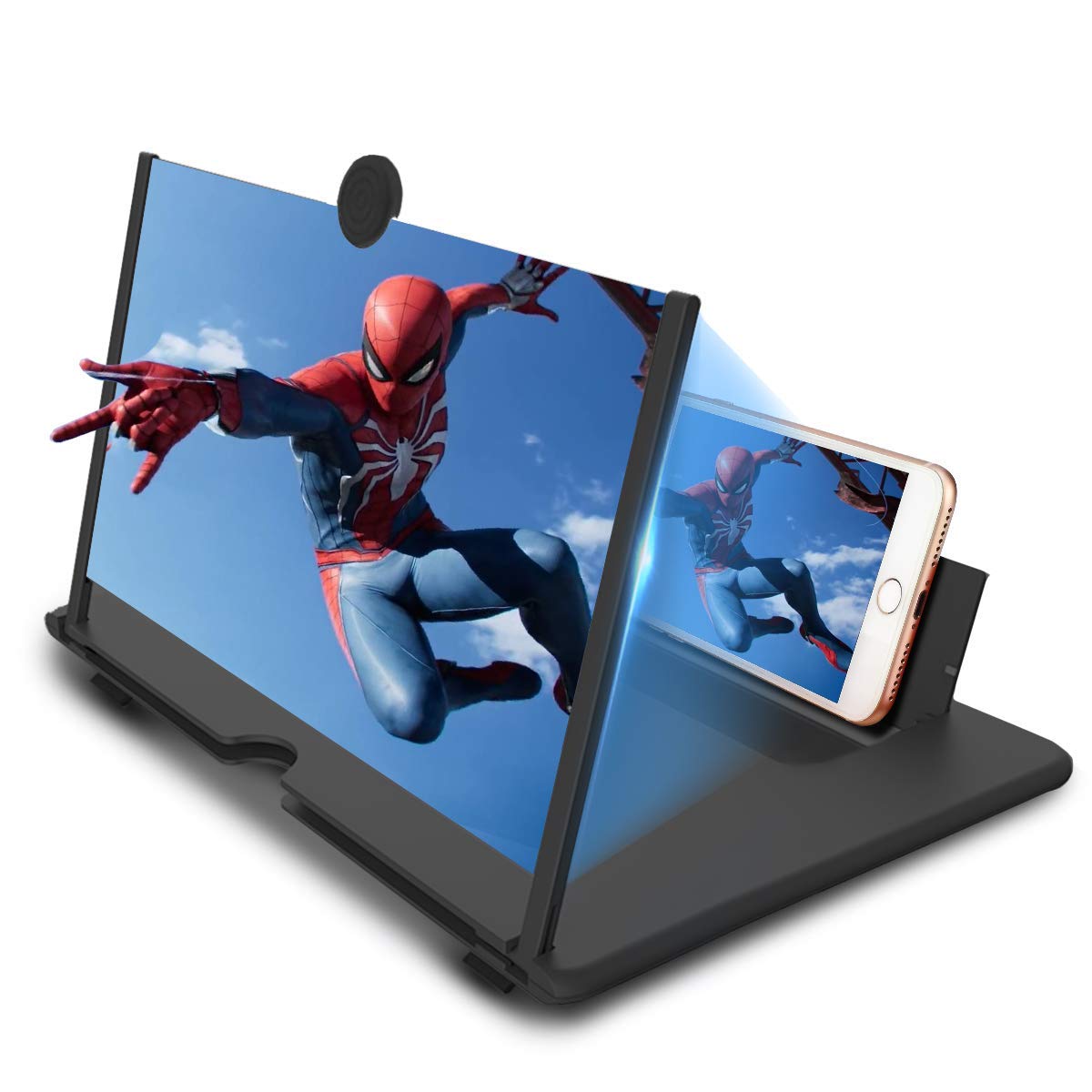 3D HD Screen Magnifier & Phone Holder – Screen Expander and Amplifier for All Smartphones with Eye Protection
