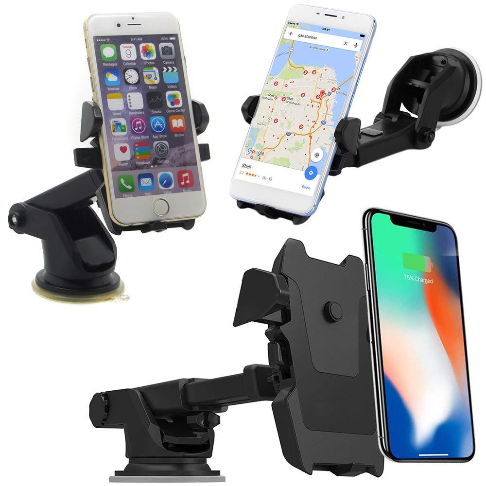 Adjustable multicolour car mount for smartphones, providing secure and adaptable phone holding