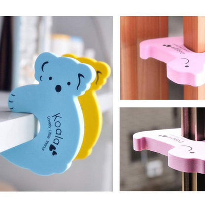 Cute animal door stopper, keeps kids' fingers safe from doors