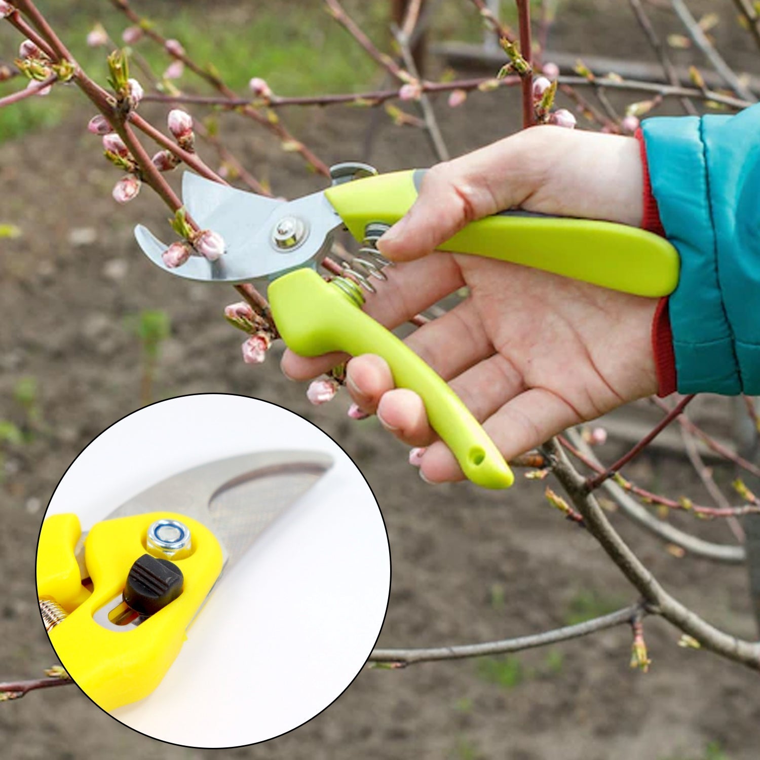 Garden scissors for heavy use