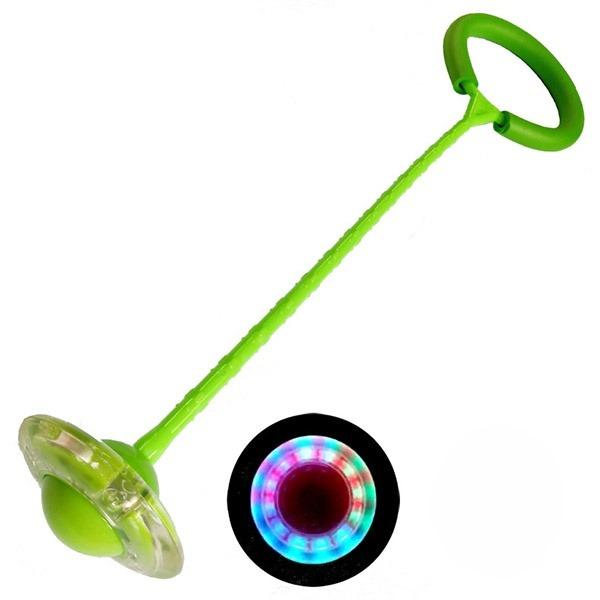 Led light jump rope with colorful rings