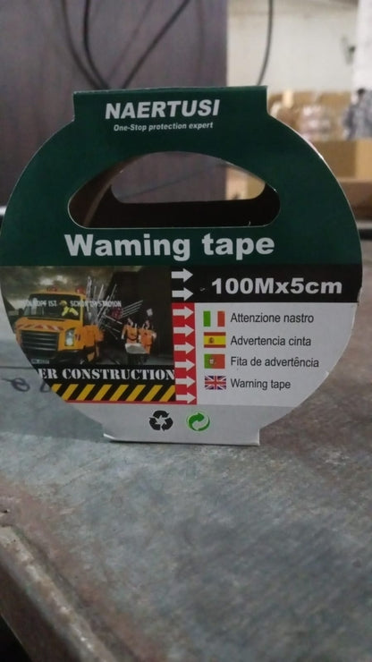 Safety Warning Tape, Construction Barrier Tape Non-Adhesive (100Mx5CM)