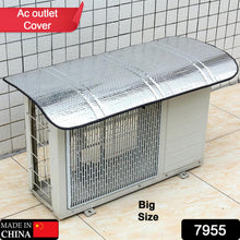 Big size air conditioner cover, aluminum foil material for sun and rain protection.