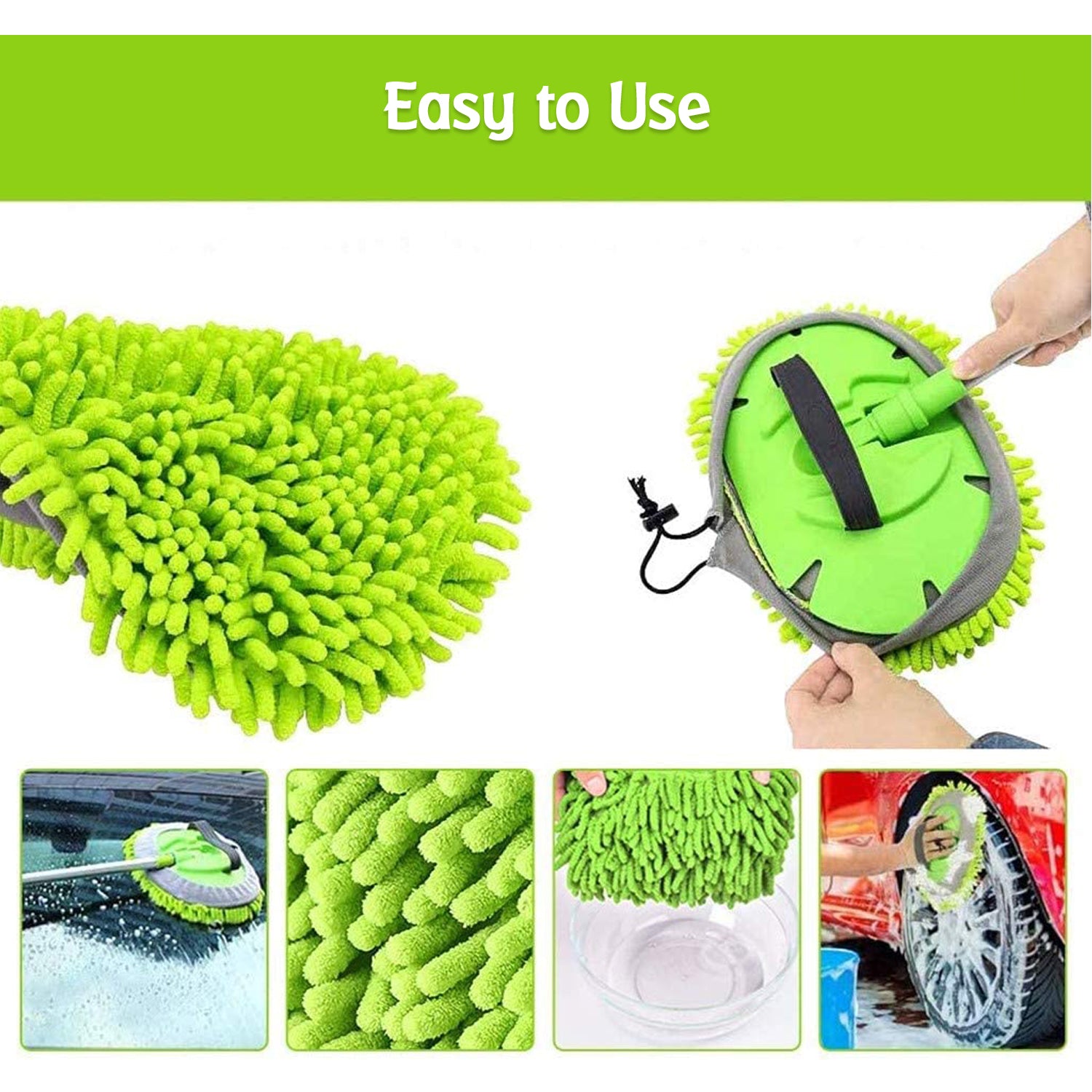 Microfiber duster for effective car and home cleaning