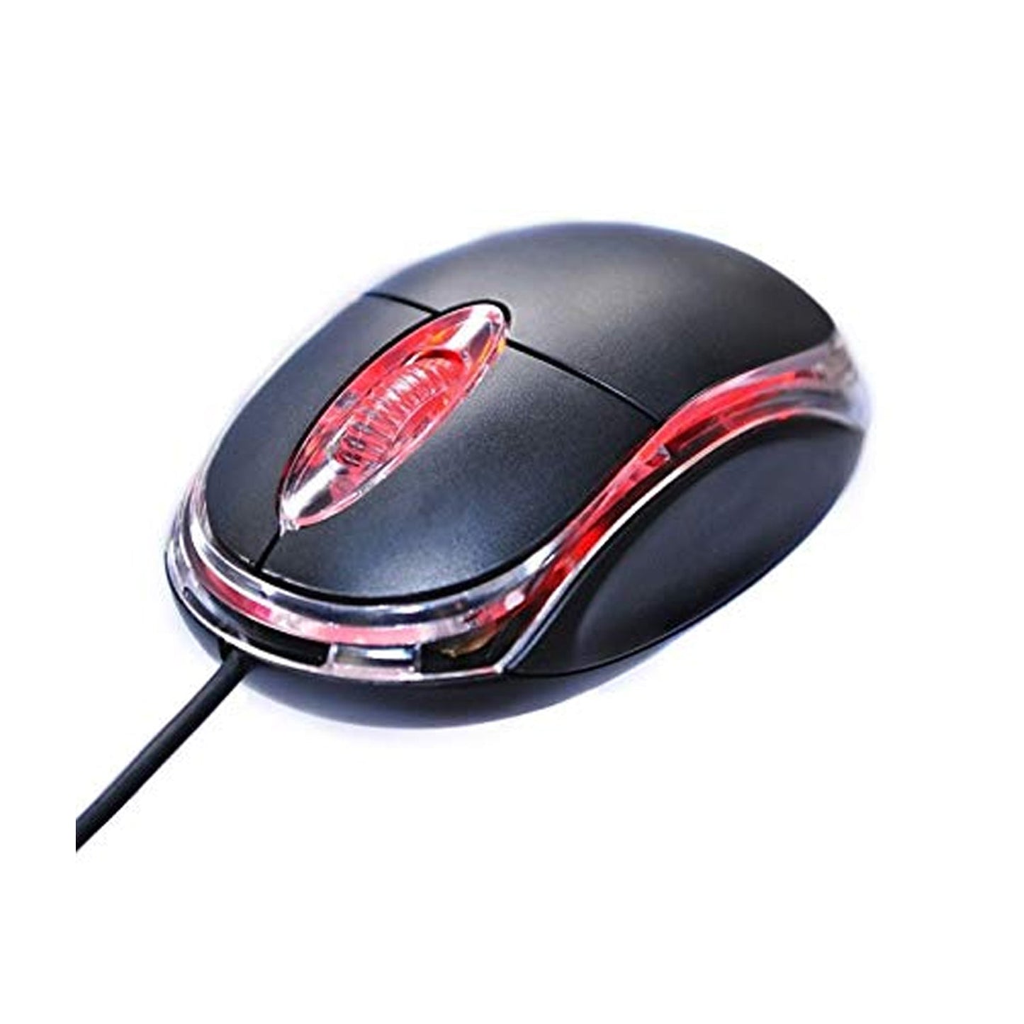 USB optical mouse for computer, highlighting its ergonomic design and connectivity