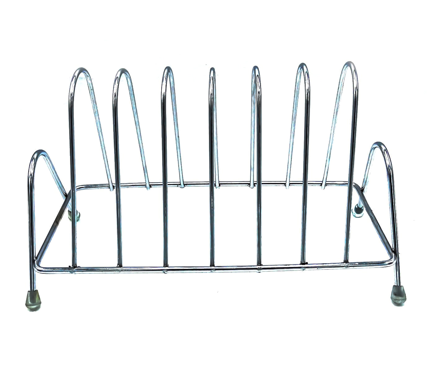 Stainless steel square plate rack stand for kitchen use