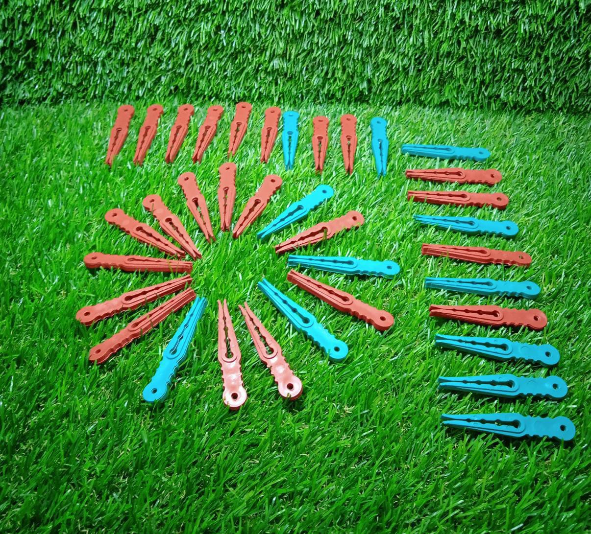 Plastic cloth pegs for laundry, versatile and durable