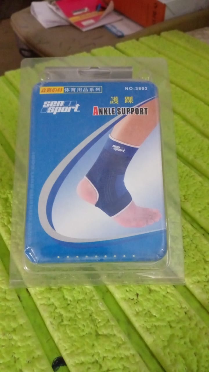 Ankle Support Brace Cap Wrap Pad (1 Pair / With Card Packing), Gym Equipment